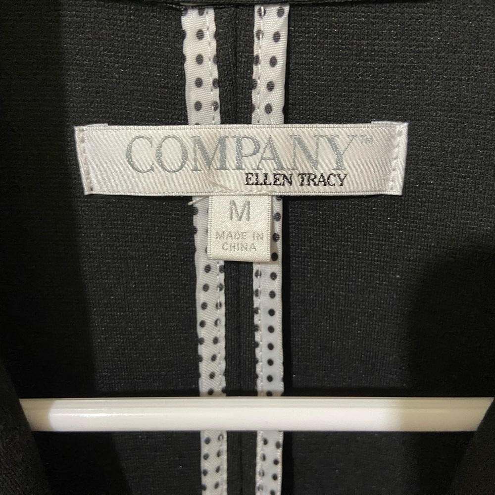 ELLEN TRACY Inverted Notched Lapel Blazer/Jacket Single Button Closure Sz M - Picture 4 of 4
